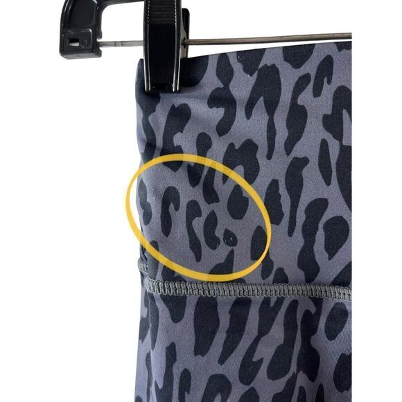 Carbon38 Ballerina Leopard High Rise 7/8 Leggings Size XS Charcoal Gray Athletic - Picture 11 of 11
